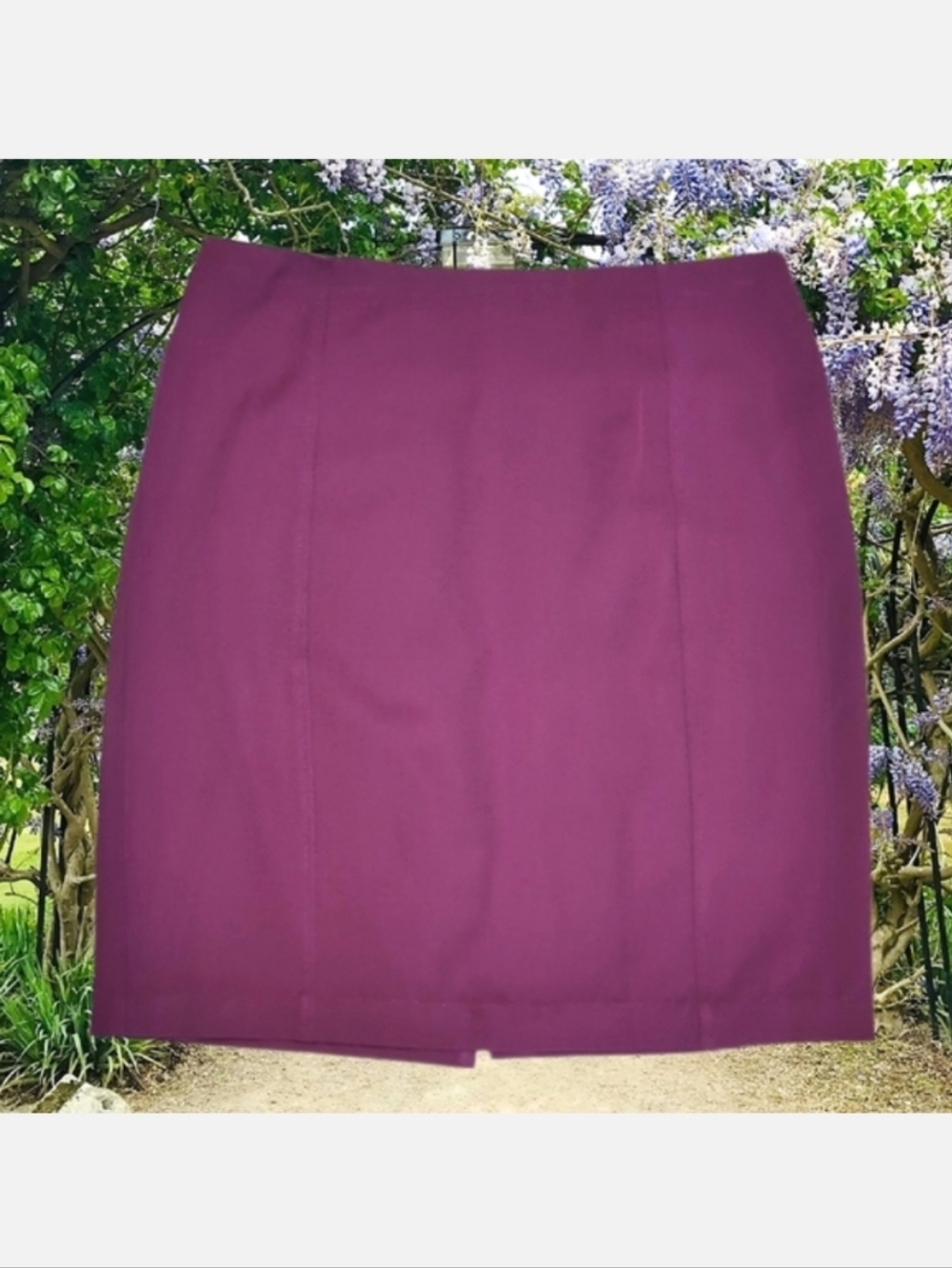 3/$20 RICKIS Pencil Skirt Classic Above Knee Plum Purple Spring Summer Fall